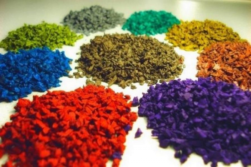 Окрашенная резиновая крошка Union Polymers Юнион Полимерс от производителя